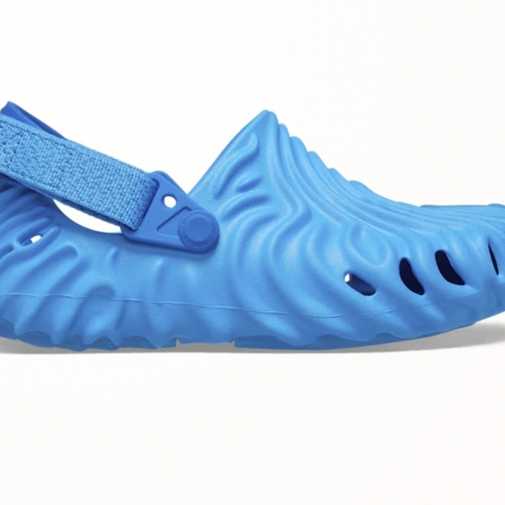 NWT CROCS Kids Pollex Clog x Salehe Bembury Blue Size 3 Boys